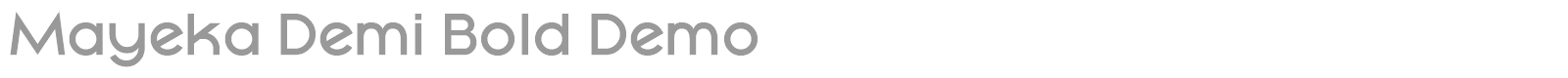 Mayeka font preview